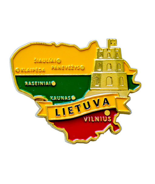 Lietuvos magnetas su Gedimino pilies bokštu